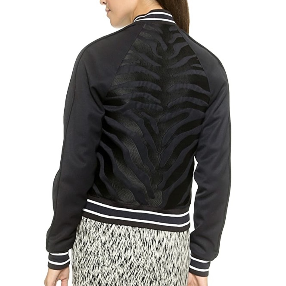 Torn by Ronny Kobo Esmeralda Zebra Bomber Jacket